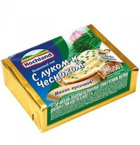 Сыр плавленный лук и чеснок Hochland 50 гр