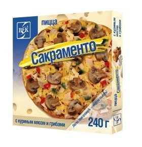 Пицца Сакраменто с курицей и грибами 240 г