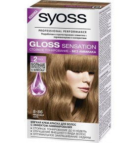 Краска для волос Gloss Sensation 8-86 Медовая нуга Syoss 115 мл