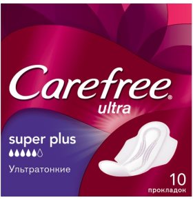 Гигиенические прокладки для критических Ultra Super Plus Carefree 10 шт
