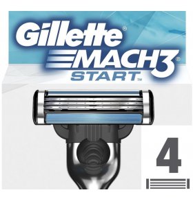 Сменные кассеты для бритвы Gillette Mach 3 Start 4 шт