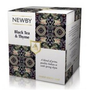 Чай черный Black Tea&Thyme с Чабрецом листовой Newby 100г