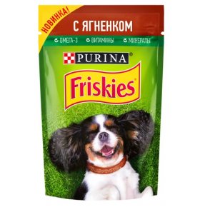 Корм для собак кусочки с ягненком в подливе Friskies 85 гр