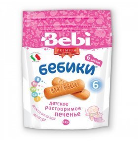 Печенье Bebi Премиум Бебики 6 злаков 125г