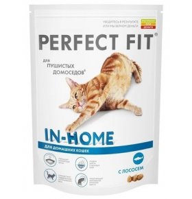 Корм Perfect Fit сухой корм для домашних кошек с лососем 650 гр