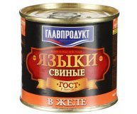Мясные консервы Языки в желе Главпродукт 250 гр