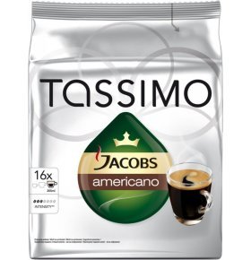 Кофе в капсулах Tassimo Jacobs Americano 16 шт