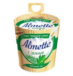 Сыр творожный с зеленью 60% Almette 150 гр