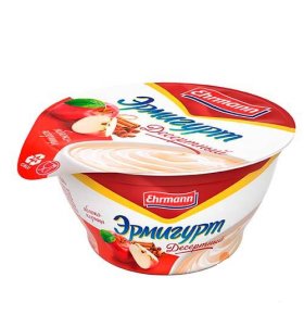 Йогурт яблоко корица 3,2% Эрмигурт 140 гр