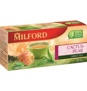 Зеленый чай Milford Ягода опунции в пакетиках 20 шт 35 гр