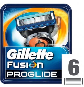 Сменные кассеты для мужской бритвы Gillette Fusion ProGlide 6 шт