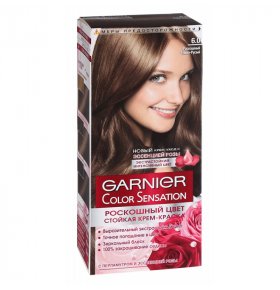 Краска для волос Color sensation 6.0 Роскошный темнорусый Garnier 110 мл