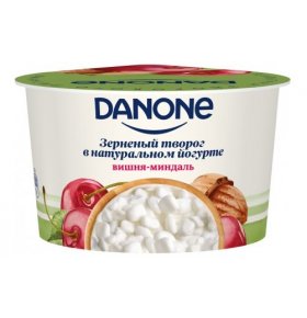 Творог зернёный В натуральном йогурте вишня миндаль Danone 150 гр
