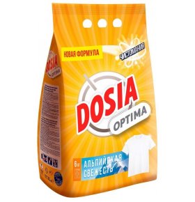 Стиральный порошок для белого Optima Альпийская свежесть Dosia 6 кг