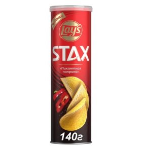 Чипсы Stax картофельные Пикантная паприка Lay's 140 гр