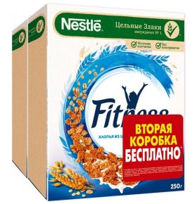 Сухой завтрак Nestle Fitness 250 гр + 250 гр