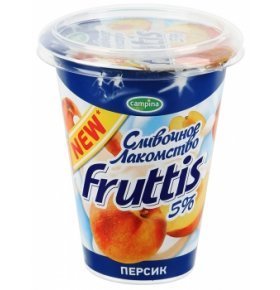 Продукт йогуртный Fruttis Сливочное лакомство персик 5% 320г