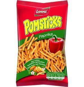 Чипсы Лоренц Помстикс картофельные с паприкой соломкой 100г