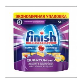 Таблетки для посудомоечных машин Finish Quantum Max Лимон 54 шт