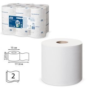 Туалетная бумага мини 2-слойная Tork 12 шт