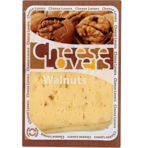 Сыр с грецким орехом нарезка ломтики 50% Cheese Lovers 150 гр