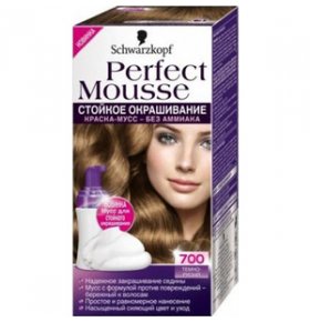 Краска для волос Темно-русый Perfect Mousse 700 1 шт