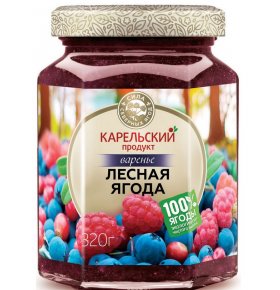 Варенье из лесных ягод Карельский продукт 320 гр