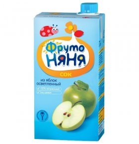 Детское питание сок яблочный осветленный без сахара Фрутоняня 500 мл