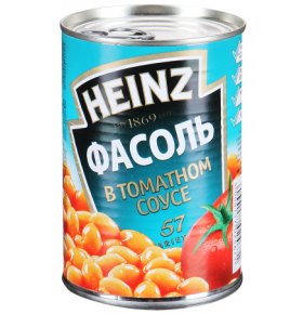 Фасоль в томатном соусе Heinz 415 гр