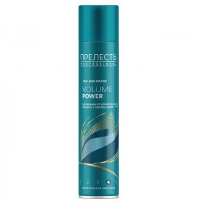 Лак для волос Professional Volume Power матирующий эффект с суперсильной фиксацией Прелесть 300 мл