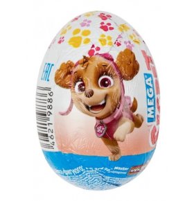 Шоколадное яйцо Paw Patrol с игрушкой, молочный шоколад Сладкая Сказка 20 гр
