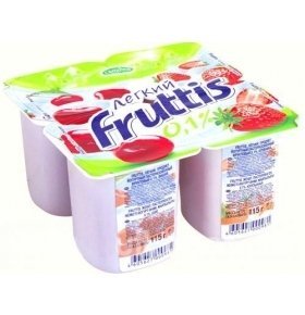 Йогурт Fruttis Легкий Клубника 0,1% 115г.