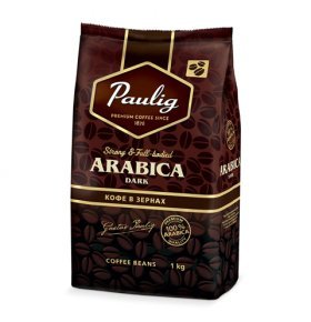 Кофе натуральный жареный в зернах Arabica Paulig 1 кг