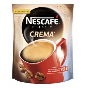 Кофе растворимый Nescafe Classic Crema 70г