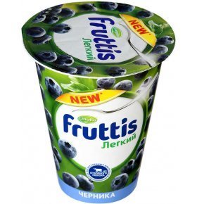 Продукт йогуртный Fruttis Легкий черника 0,1% 310г