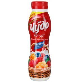 Йогурт Северные ягоды питьевой 2,4% Чудо 290 гр
