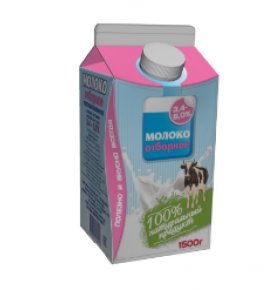 Молоко отборное 3,4-6% Волжаночка 1,5 кг