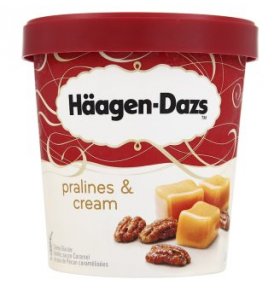 Мороженое ванильное крем-пралине Häagen-Dazs 500 мл