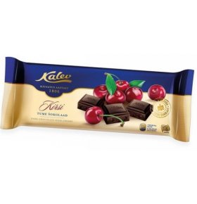 Шоколад темный с вишней Kalev Kirsi 200 гр