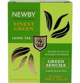 Чай зеленый Green Sencha листовой Newby 100 гр