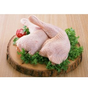 Цыпленок бройлер окорок охлажденный подложка вес 1 кг