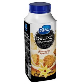 Питьевой йогурт Deluxe со вкусом Ванильное печенье Valio 330 гр