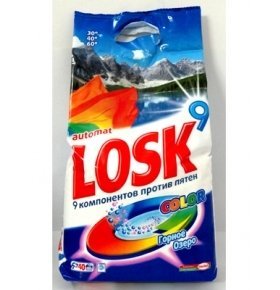 Порошок стиральный Losk Color 9 комп против пятен 6кг