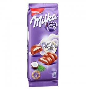 Шоколад Milka Bubbles Кокос 97г