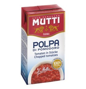 Томаты резанные кубиками в томатном соке Mutti 500 гр