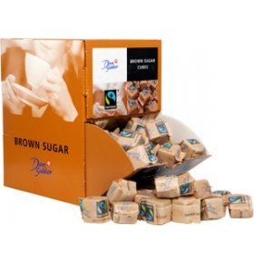 Сахар тростниковый кусковой в индивидуальной упаковке Dansukkker 6,6 г х 160 шт