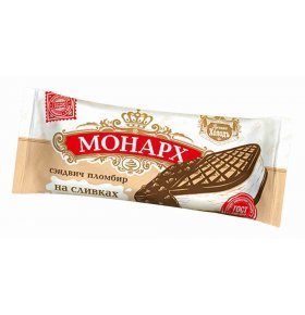 Мороженое Монарх сендвич с шоколадной крошкой 100 гр