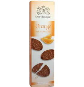 Конфеты фигурные из молочного шоколада с воздушным рисом и вкусом апельсина GBS 75 гр