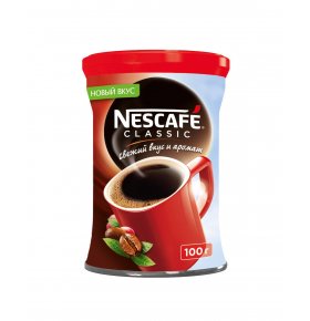 Кофе Classic натуральный растворимый гранулированный Nescafe 100 гр