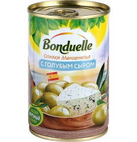 Оливки С голубым сыром Bonduelle 314 мл